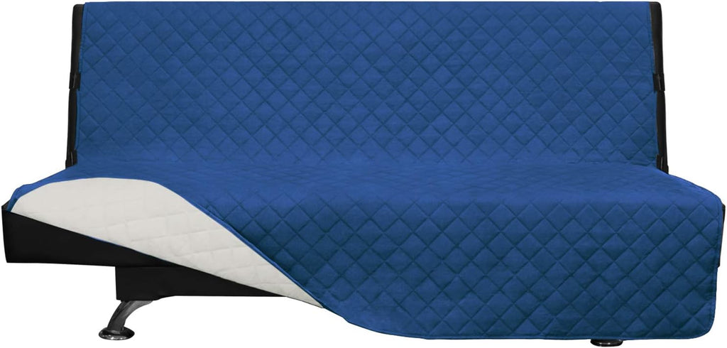 Easy-Going Reversible Couch Cover for 3 Cushion Couch Sofa Cover for Dogs Water Resistant Furniture Protector Cover with Foam Sticks Elastic Straps for Pet Cat (Sofa, Gray/Light Gray)
